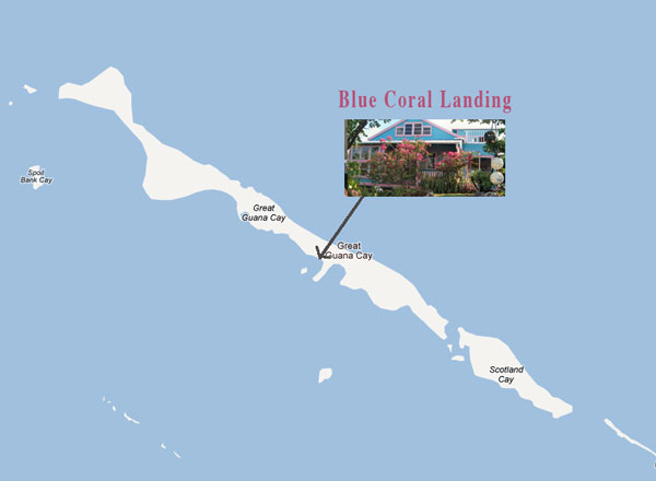 Map of Guana Cay